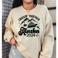 Alaska Cruise 2024 Sweatshirt and Hoodie Alaska Family Trip Sweatshirt Summer Vacation Sweater Family Alaska Travel