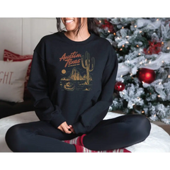 Austin Texas Sweatshirt Retro Austin TX Sweater Texas Shirt For Men Women Texas Cowboy Gift Texas Texas Gifts for Men