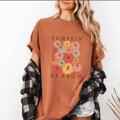 Autumn Shirt Pumpkin Sesons Comfort Colors Tshirt Boho Fall Tshirt Pumpkin Spice Tee,Aesthetic shirt SAS1709 - Physical