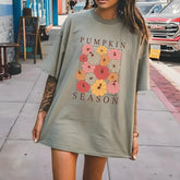Autumn Shirt Pumpkin Sesons Comfort Colors Tshirt Boho Fall Tshirt Pumpkin Spice Tee,Aesthetic shirt SAS1709 - Physical