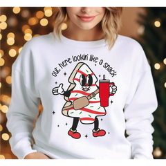 Boo Jee Christmas Sweatshirt Boojee Out Here Lookin Like A Snack Sweatshirt Funny Christmas Sweatshirt Christmas Youth