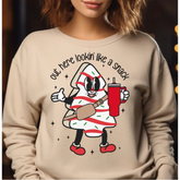 Boo Jee Christmas Sweatshirt Boojee Out Here Lookin Like A Snack Sweatshirt Funny Christmas Sweatshirt Christmas Youth