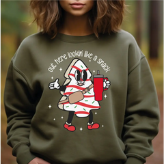 Boo Jee Christmas Sweatshirt Boojee Out Here Lookin Like A Snack Sweatshirt Funny Christmas Sweatshirt Christmas Youth