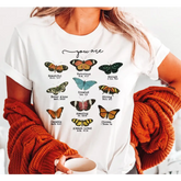 Butterfly Bible Verse Shirt Christian Women Shirt You Are Beautiful LS299 - Physical
