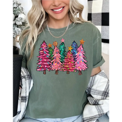 Comfort Colors Christmas Tree Shirt Women’s Christmas Tree Shirt Family Holiday Shirt Christmas Tree Shirt Family