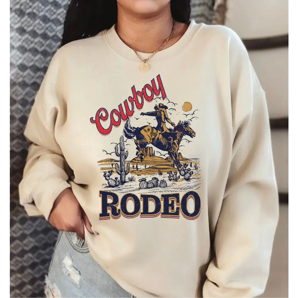 Cowboy 90s Vintage Style Sweatshirt Western Sweatshirt Retro Country Cool Gift For Him Country Girl Sweatshirt LS919