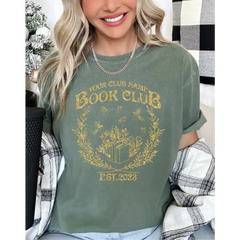 Custom Book Club Comfort Colors Shirt Customized Book Shirt Book Club Since Reading Club T-shirt Personalized Name Book