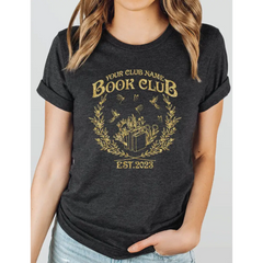 Custom Book Club Shirt Customized Book Shirt Book Club Since Reading Club T-shirt Personalized Name Book Club Tee LS853