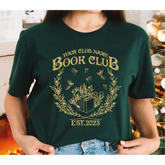 Custom Book Club Shirt Customized Book Shirt Book Club Since Reading Club T-shirt Personalized Name Book Club Tee LS853