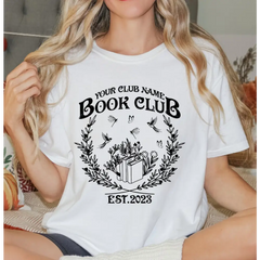 Custom Book Club Shirt Customized Book Shirt Book Club Since Reading Club T-shirt Personalized Name Book Club Tee LS853