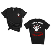 Custom Bowling Team Shirts Custom Bowling Shirt Customizable Team Shirt Personalized Sports T-Shirt) - Physical