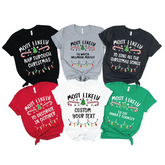 Custom Christmas Family Matching Tees Christmas Gift Custom Christmas Shirt - Physical