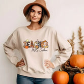 Custom Teacher Fall Sweatshirt Autumn Shirt Pumpkin Sesons Boho Fall Tshirt Pumpkin Spice Tee,Aesthetic shirt SAS1743