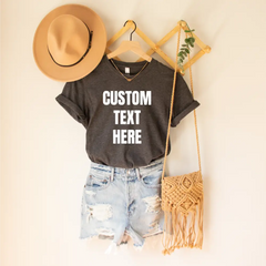 Custom Text Shirt Custom Tshirt Personalized Shirt - Physical