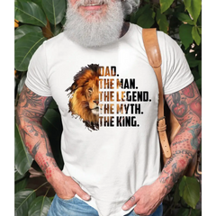 Dad The Man The Legend The Myth The King Shirt Father’s Day Shirt Lion Dad Shirt New Father Gift Father Birthday