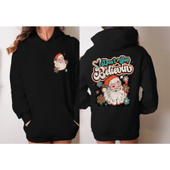 Don’t Stop Believin Christmas Sweatshirt Santa Claus Sweatshirt and Hoodie Retro Christmas Shirt Christmas Gift Youth