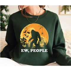 Ew People Bigfoot Sweatshirt Cute Bigfoot Sweatshirt Hiking Yeti Sasquatch Cool Vintage Shirt Gift-130 - Physical