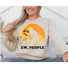 Ew People Bigfoot Sweatshirt Cute Bigfoot Sweatshirt Hiking Yeti Sasquatch Cool Vintage Shirt Gift-130 - Physical