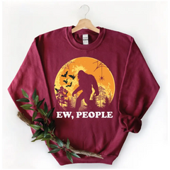 Ew People Bigfoot Sweatshirt Cute Bigfoot Sweatshirt Hiking Yeti Sasquatch Cool Vintage Shirt Gift-130 - Physical