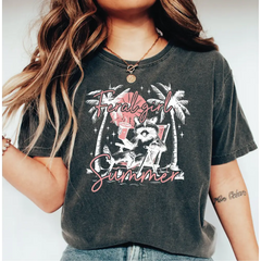 Feral Girl Summer Comfort Colors Shirt Funny Meme Opossum Shirt Feral Girl Shirt Funny Shirt Cowgirl Western Shirt