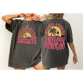 Forever Chasing Sunsets Comfort Colors Shirt Retro Summer Shirt Vintage Style Summer Shirt Camping Shirt Beach Shirt