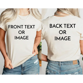 Front & Back Custom Tshirt - Physical