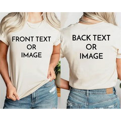 Front & Back Custom Tshirt - Physical