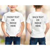 Front & Back Custom Youth Shirt - Physical