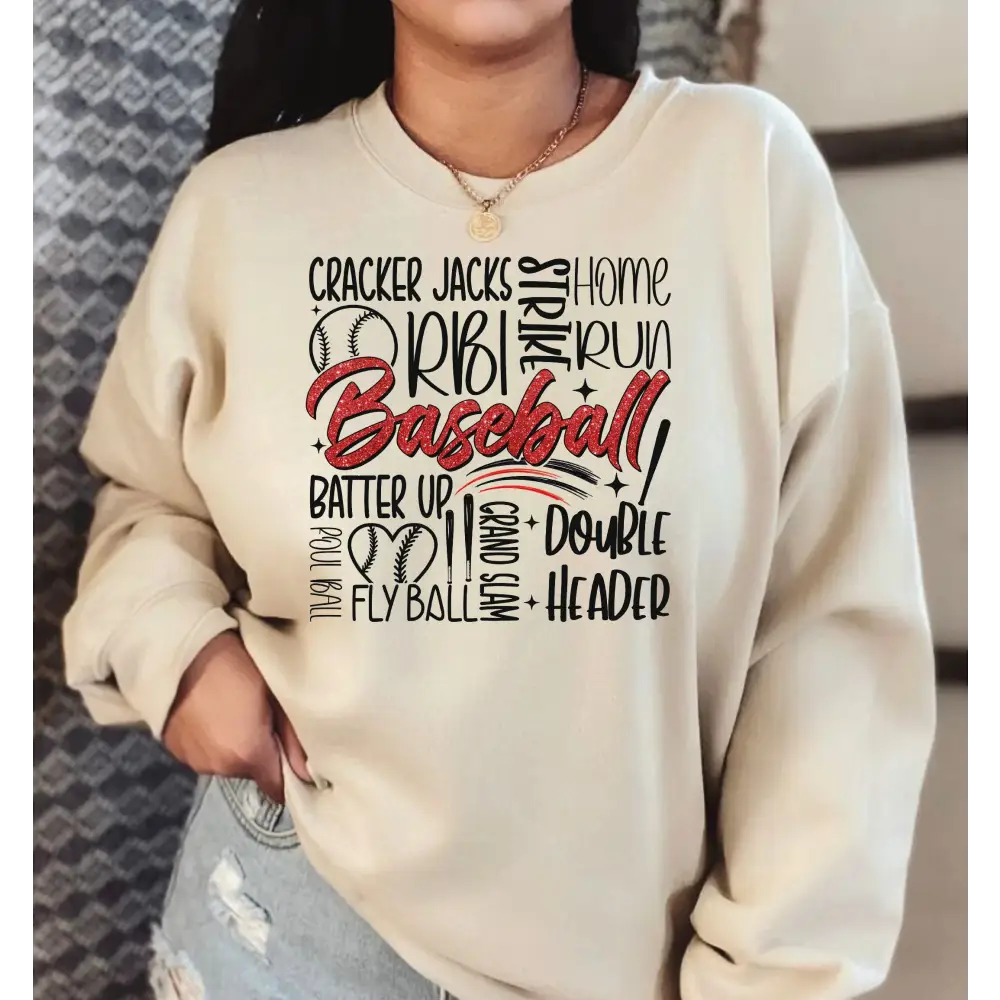Glitter Baseball Sweatshirt Baseball Mom Sweatshirt Game Day Baseball Hoodie Baseball Team Shirt Baseball Mama