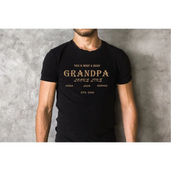 Grandpa Shirt With Grandkids Name Custom Grandpa Shirt Father’s Day Gift Kids Name Tshirt For Grandpa Papa Shirt