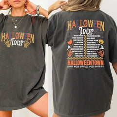 Halloween Tour Comfort Colors shirt Retro Halloween Tee Ghost Halloween,Halloween Pumpkin Autumn SAS1720 - Physical