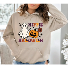 Hippie Halloween Sweatshirt Retro Halloween Sweater Ghost Hoodie Halloween Shirt SAS382 - Physical