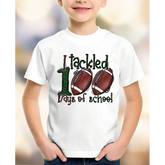 I Tackled 100 Day of School Shirt Funny 100th Of School Shirt 100 Days Of School Celebration Football School Shirt