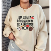 I’m Not Regular Mom Im A Baseball Mom Sweatshirt Baseball Mama Sweatshirt Cool Baseball Mom Hoodie Gift for Baseball