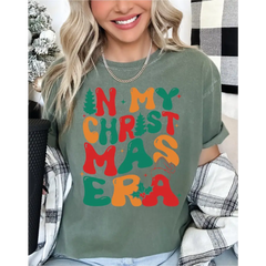 In My Christmas Era Comfor Colors Shirt Groovy Retro Christmas Shirt Christmas Vibes Xmas T-Shirt Holiday Shirt Cute