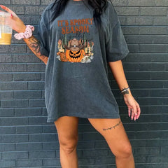 It’s Spooky Season Yall Comfort Colors Tshirt Cowboy Pumpkin Shirt Western Country Shirt Cactus Shirt Pumpkin Hoodie