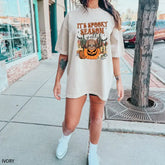 It’s Spooky Season Yall Comfort Colors Tshirt Cowboy Pumpkin Shirt Western Country Shirt Cactus Shirt Pumpkin Hoodie
