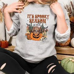 It’s Spooky Season Yall Sweatshirt Cowboy Pumpkin Shirt Western Country Shirt Vintage Cowboy Cactus Shirt Pumpkin