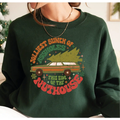 Jolliest Bunch Of this side of the Nuthouse Sweatshirt Jolliest Bunch of Assholes Christmas Vacation Sweatshirt LS713