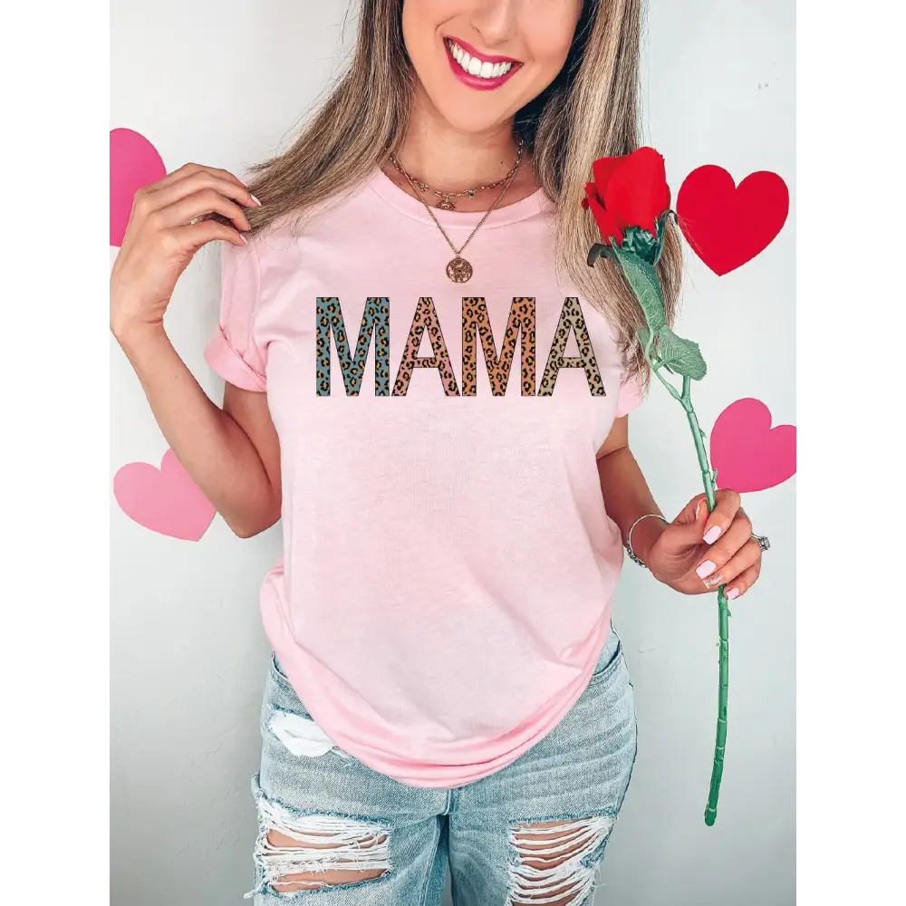 Leopard Mama Mimi Mini Shirt Gift For New Grandma Gift for Mommy Mimi Life Shirt Mothers Day Tshirt Gift For Nana LS033