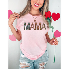 Leopard Mama Mimi Mini Shirt Gift For New Grandma Gift for Mommy Mimi Life Shirt Mothers Day Tshirt Gift For Nana LS033
