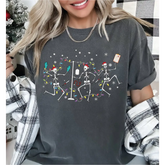 Nurse Skeleton Christmas Comfort Colors Shirt Comfort Colors Nurse Shirt Funny Nurse Comfort Colors Shirt Nurse