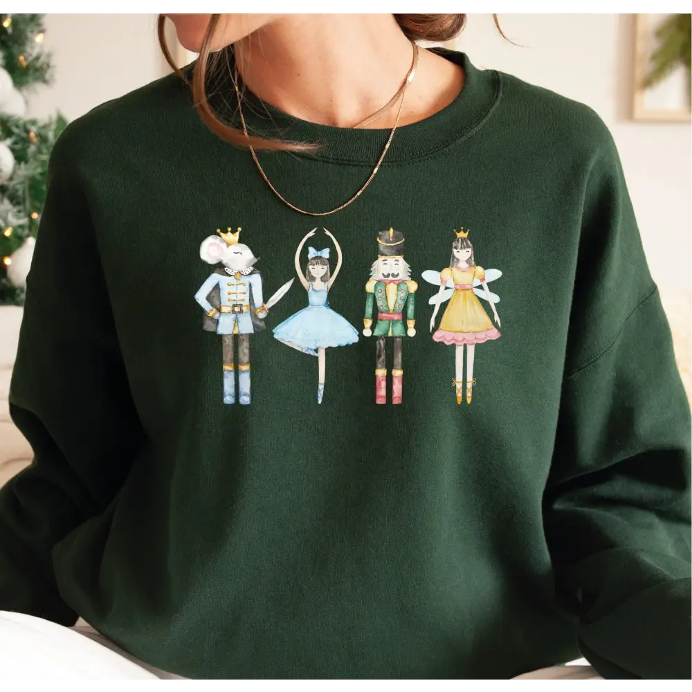 Nutcracker Sweatshirt Christmas Youth Sweatshirt Sugar Plum Fairy Shirt Nutcracker Ballet Sweatshirt Christmas Gift