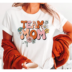 Retro Team Mom Shirt Sport Mom Shirt Mom Life Mom Squad Best Mom Team Mom Gift Football Team Mom Baseball Mama Tee