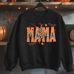 Spooky Mama Halloween Leopard Grunge Sweatshirt Pumpkin Hoodie Funny Halloween Shirt Ghost mama Shirt,Halloween