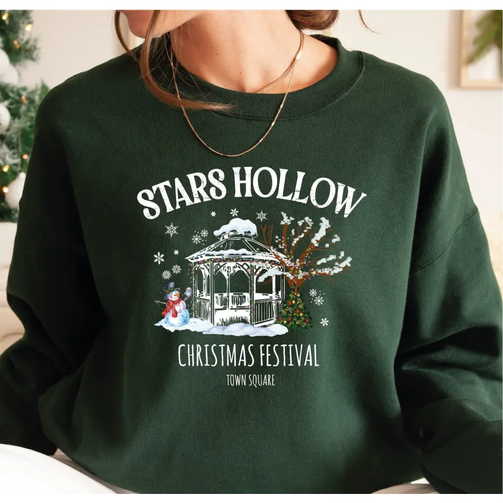Stars Hollow Christmas Sweatshirt Stars Hallow Winter Sweatshirt Vintage Style Stars Hollow Hoodie Lukes Diner