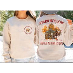 Stars Hollow Fall Sweatshirt Annual Autumn Festival Sweatshirt Vintage Style Stars Hollow Lukes Diner Sweatshirt L065