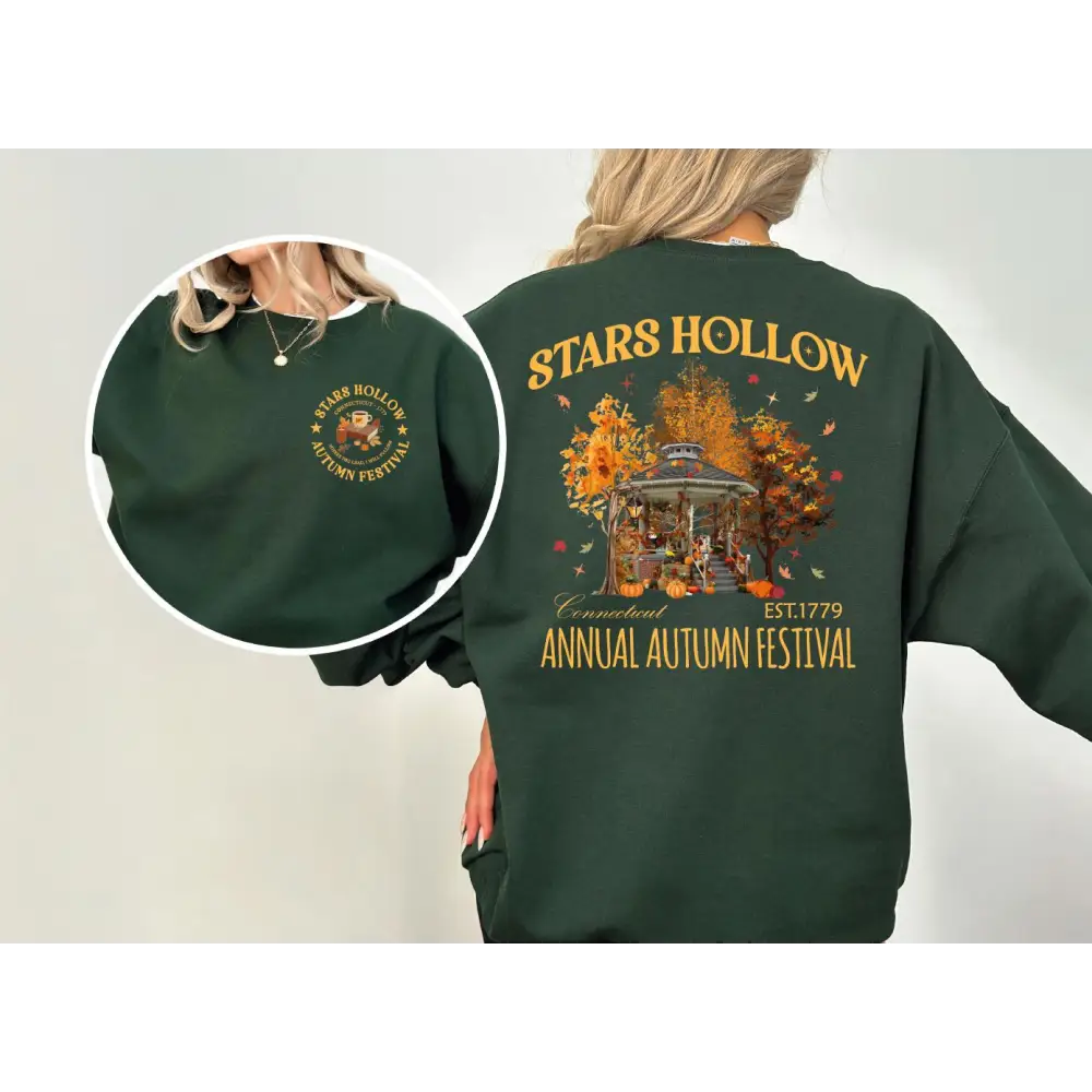 Stars Hollow Fall Sweatshirt Annual Autumn Festival Sweatshirt Vintage Style Stars Hollow Lukes Diner Sweatshirt L065