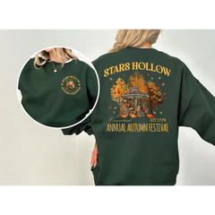 Stars Hollow Fall Sweatshirt Annual Autumn Festival Sweatshirt Vintage Style Stars Hollow Lukes Diner Sweatshirt L065