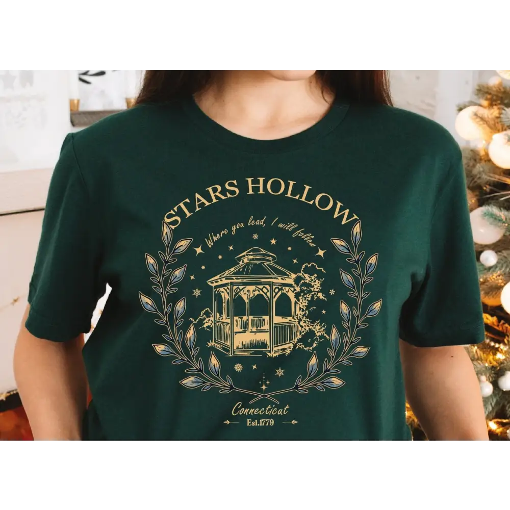 Stars Hollow Shirt,Stars Hollow Where You Lead I Will Follow Shirt Autumn Festival Vintage Style Stars Hollow Shirt